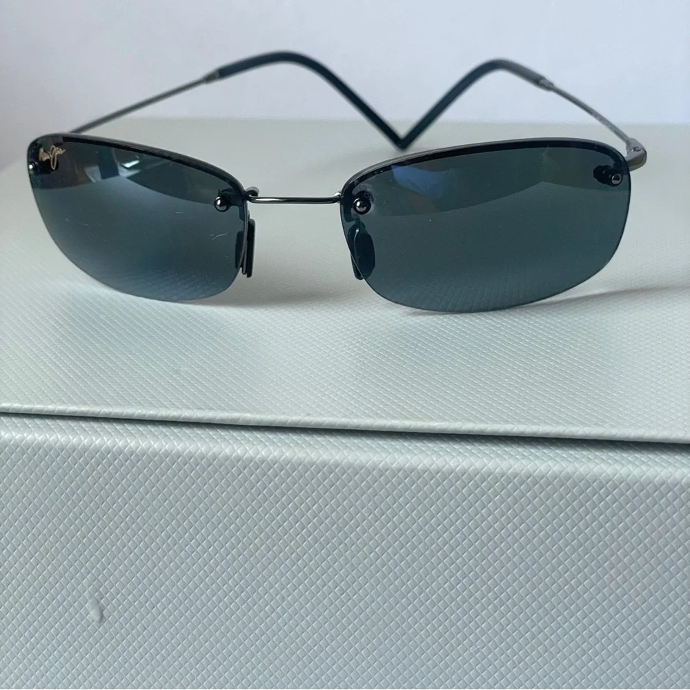 Maui Jim Flexon Polarized Sunglasses Gunmetal MJ350-02 - Picture 2 of 8